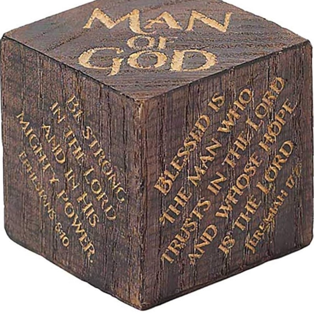 Dicksons Rustic Brown Inscribed Scripture Block Resin Stone Decorative NIB - Picture 9 of 12